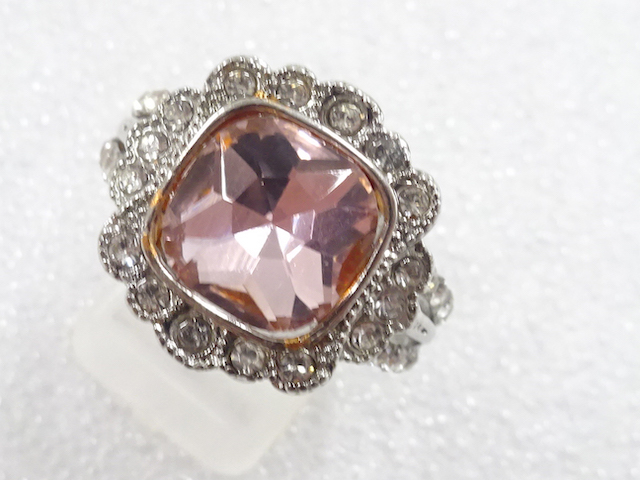 SALE!! JAPANESE KIMONO / ANTIQUE COLORED STONE RING (SIZE 21)