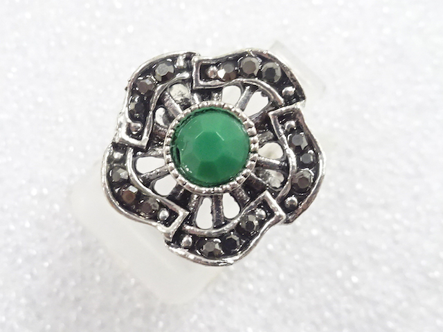 SALE!! JAPANESE KIMONO / ANTIQUE COLORED STONE RING (SIZE 10)
