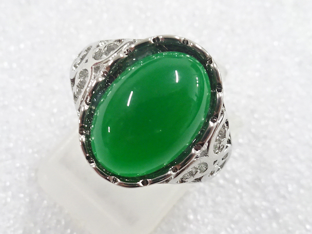 SALE!! JAPANESE KIMONO / ANTIQUE COLORED STONE RING (SIZE 11)