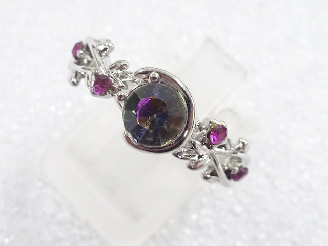 SALE!! COLORED STONE FASHION RING / JP SIZE 17