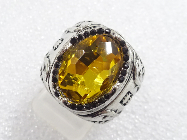 SALE!! COLORED STONE FASHION RING / JP SIZE 17