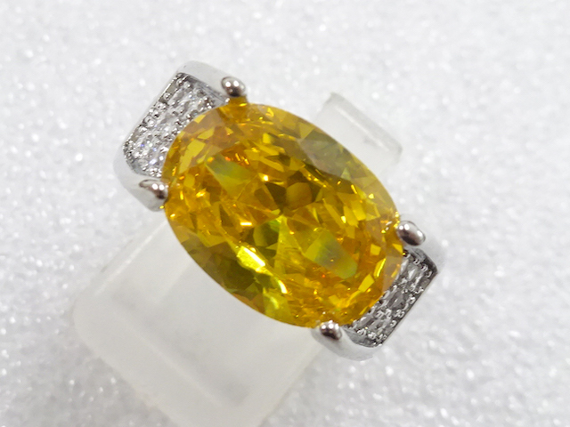 SALE!! COLORED STONE FASHION RING / JP SIZE 14