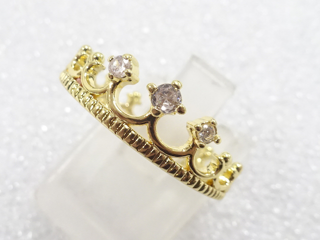 SALE!! JAPANESE KIMONO / ANTIQUE CRYSTAL RING (SIZE 17)
