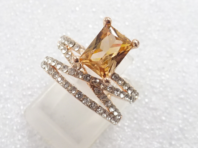 SALE!! COLORED STONE FASHION RING / JP SIZE 10