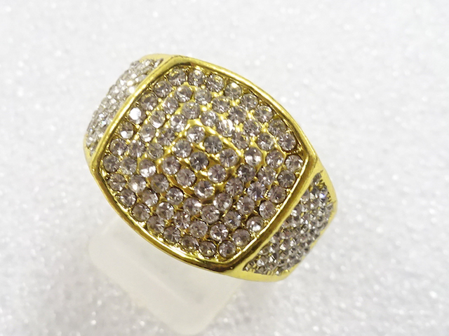 SALE!! JAPANESE KIMONO / ANTIQUE CRYSTAL RING (SIZE 25)