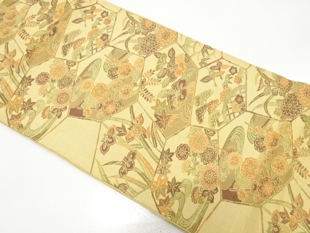 SALE!! JAPANESE FUKURO OBI / WOVEN STONE PAVEMENT