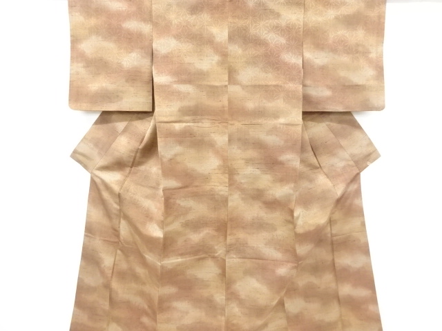 SALE!! JAPANESE KIMONO / ANTIQUE KIMONO / SILK / FUSHI TSUMUGI / WOVEN ASANOHA