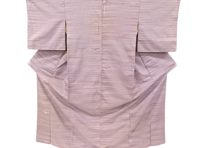 SALE!! JAPANESE KIMONO / ANTIQUE KIMONO / SILK / HAND WOVEN TSUMUGI / GEOMETRIC PATTERN