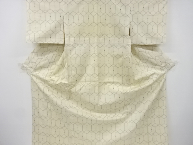 SALE!! JAPANESE KIMONO / ANTIQUE HITOE KIMONO / SILK / TOKAMACHI TSUMUGI / WOVEN KIKKO