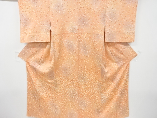 SALE!! JAPANESE KIMONO / VINTAGE TSUKESAGE KOMON KIMONO / SILK / LEAVES