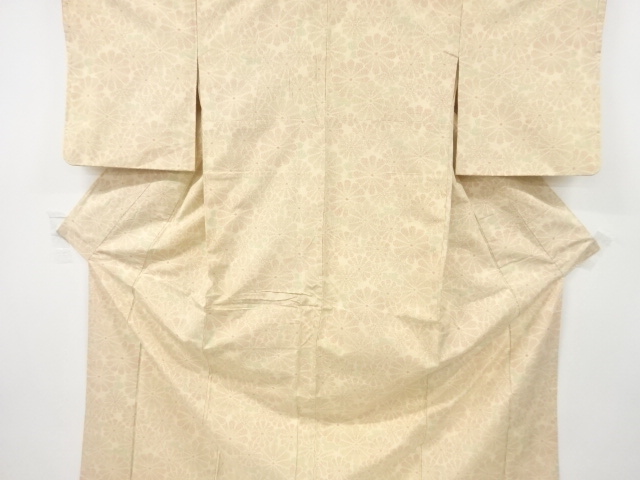 SALE!! JAPANESE KIMONO / ANTIQUE KIMONO / SILK / TOKAMACHI TSUMUGI / WOVEN FLOWERS