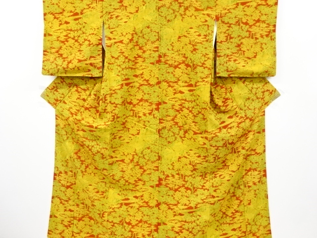 SALE!! JAPANESE KIMONO / VINTAGE KOMON KIMONO / SILK / CHAYATSUJI