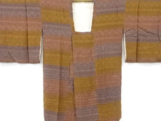 SALE!! JAPANESE KIMONO / VINTAGE MICHIYUKI COAT / SILK / ABSTRACT