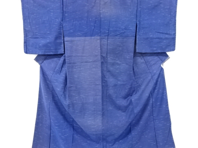 SALE!! JAPANESE KIMONO / ANTIQUE KIMONO / SILK / TSUMUGI / WOVEN GRID