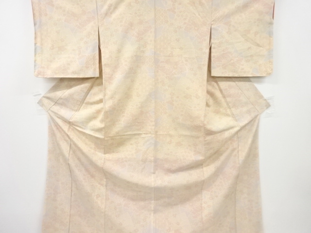 SALE!! JAPANESE KIMONO / ANTIQUE KIMONO / SILK / TSUMUGI / WOVEN FLOWER