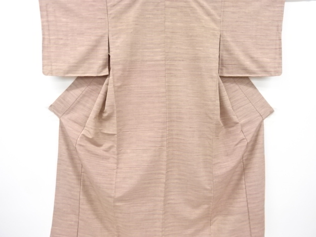 SALE!! JAPANESE KIMONO / ANTIQUE KIMONO / SILK / TSUMUGI / WOVEN STRIPE