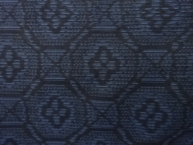 SALE!! JAPANESE KIMONO / ANTIQUE KIMONO / DORO OSHIMA TSUMUGI / WOVEN FLOWER