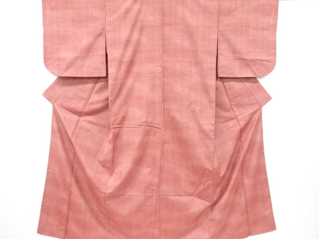 SALE!! JAPANESE KIMONO / ANTIQUE KIMONO / SILK / TSUMUGI / WOVEN GEOMETRIC