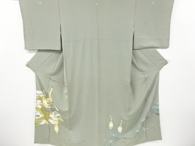 3384972: アンティーク　錦紗鼓に牡丹・鶴模様刺繍五つ紋花嫁衣装振袖 豪華 金刺繍 鶴 打掛 色打掛 花嫁衣装 ブライダル 和装