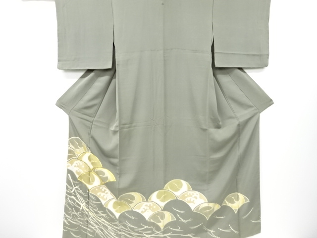 SALE!! JAPANESE KIMONO / IRO-TOMESODE / UNUSED / EMBROIDERY / CRANE