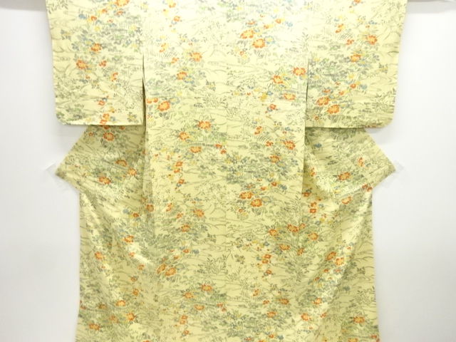 SALE!! JAPANESE KIMONO / KOMON / FLORAL PLANTS