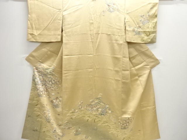SALE!! JAPANESE KIMONO / HOMONGI / CHAYATSUJI