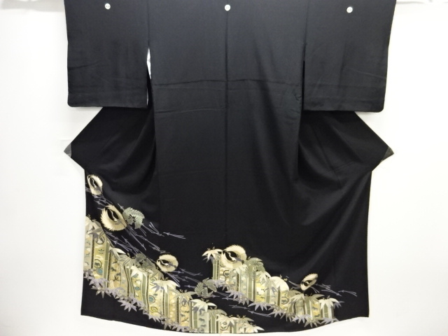 SALE!! JAPANESE KIMONO / TOMESODE / CRANES
