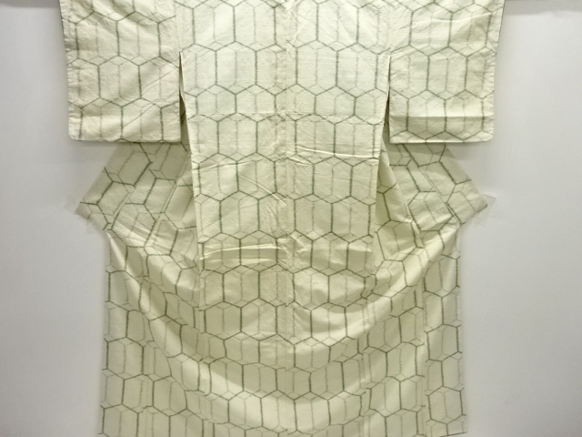SALE!! JAPANESE KIMONO / ANTIQUE KIMONO / SILK / TSUMUGI / WOVEN KIKKO