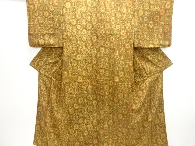 SALE!! JAPANESE KIMONO / KOMON / ABSTRACT FLOWER