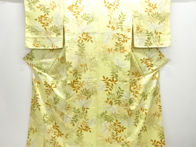 JAPANESE KIMONO / KOMON / UNUSED / PLANTS