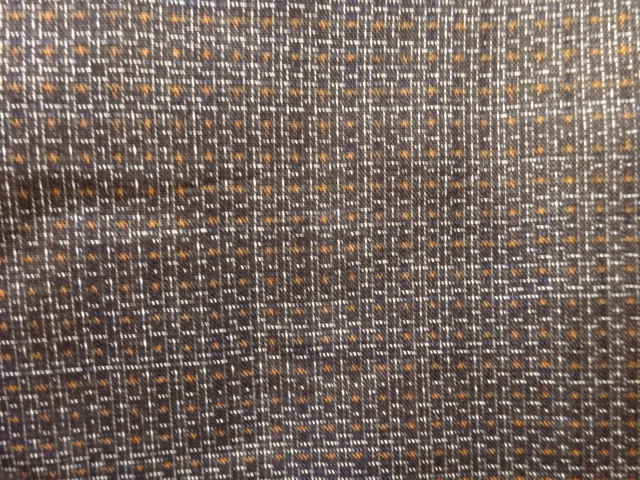 SALE!! JAPANESE KIMONO / ANTIQUE MENS KIMONO / SILK / DORO OSHIMA TSUMUGI / WOVEN ABSTRACT PATTERN
