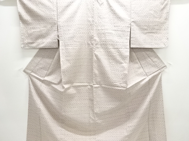 SALE!! JAPANESE KIMONO / ANTIQUE KIMONO / SILK / HITOE TSUMUGI / WOVEN KIKKO PATTERN