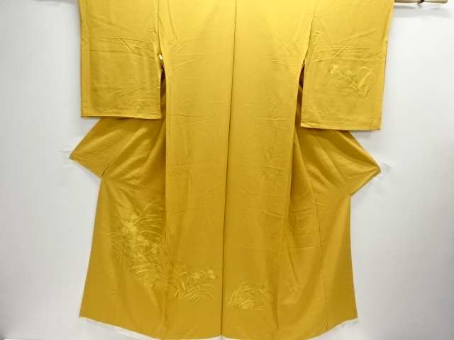 SALE!! JAPANESE KIMONO / KARIEBA FOR HOMONGI / SILK / FLORAL PLANTS
