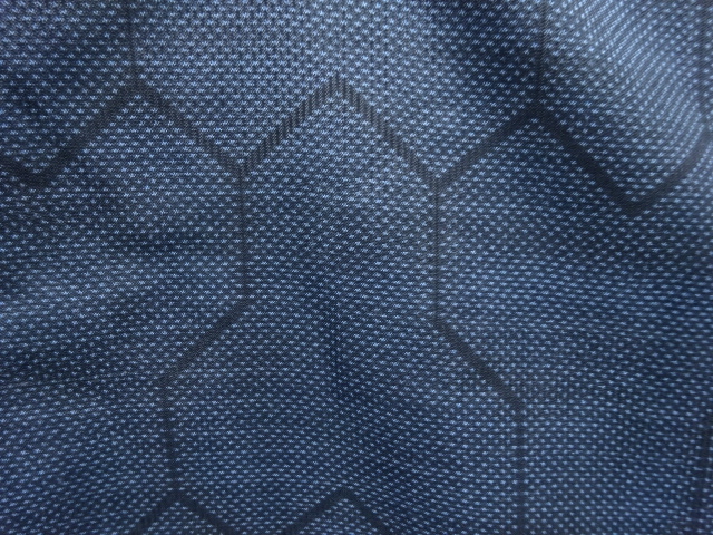 SALE!! JAPANESE KIMONO / ANTIQUE KIMONO / SILK / DORO OSHIMA TSUMUGI (5 mauki) / WOVEN BISHAMON KIKKO