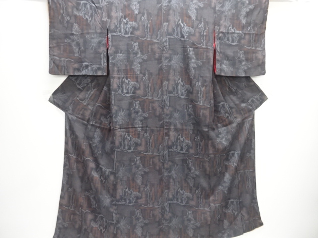 SALE!! JAPANESE KIMONO / ANTIQUE KIMONO / TAISHO ROMAN STYLE / WOVEN TREES