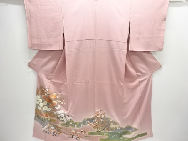 SALE!! JAPANESE KIMONO / IRO-TOMESODE / EMBROIDERY / KINSAI / KIKU