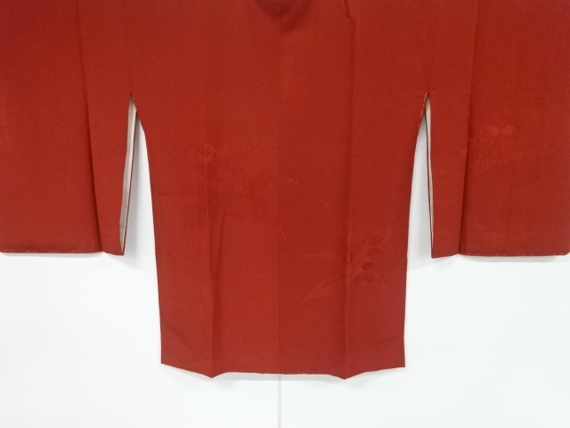 SALE!! JAPANESE KIMONO / VINTAGE MICHIYUKI COAT / WOVEN FLORAL PLANTS