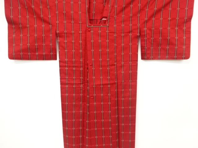 SALE!! JAPANESE KIMONO / VINTAGE RAIN COAT / WOVEN STRIPE &amp; ABSTRACT