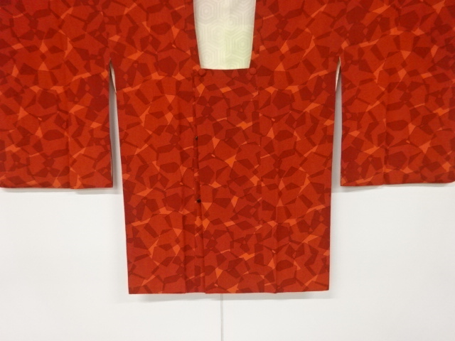 SALE!! JAPANESE KIMONO / VINTAGE MICHIYUKI COAT / ABSTRACT KIKKO PATTERN