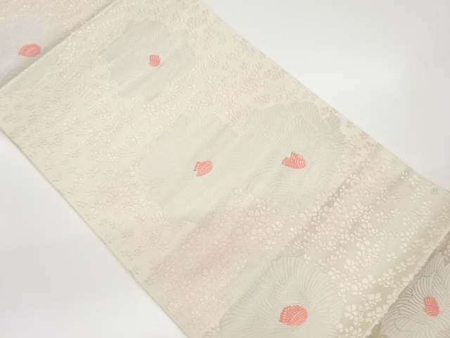 SALE!! JAPANESE FUKURO OBI / WOVEN FLOWER