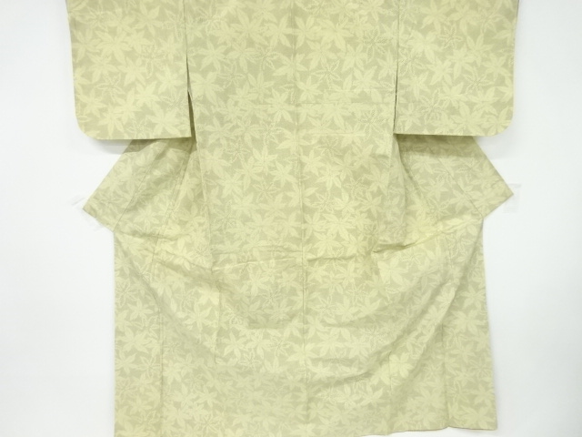 SALE!! JAPANESE KIMONO / ANTIQUE KIMONO / SILK / TOKAMACHI TSUMUGI / WOVEN MAPLE