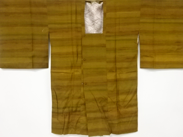 SALE!! JAPANESE KIMONO / ANTIQUE MICHIYUKI COAT / SILK / TSUMUGI / STRIPE