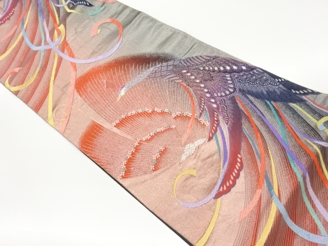 SALE!! JAPANESE FUKURO OBI / WOVEN BUTTERFLY