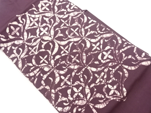 SALE!! JAPANESE NAGOYA OBI / ABSTRACT FLOWER ARABESQUE