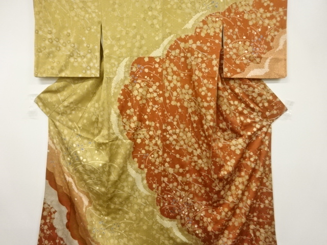 SALE!! JAPANESE KIMONO / HOMONGI / SHIBORI / FLOWER