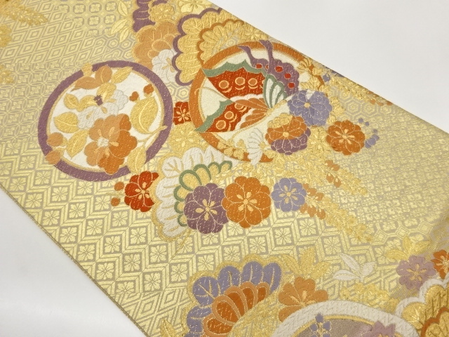 SALE!! JAPANESE FUKURO OBI / SAGANISHIKI / WOVEN PINE