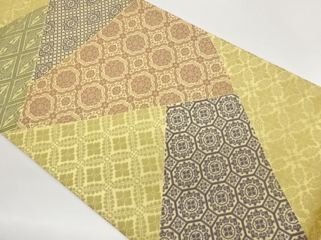 SALE!! JAPANESE FUKURO OBI / WOVEN CRANES
