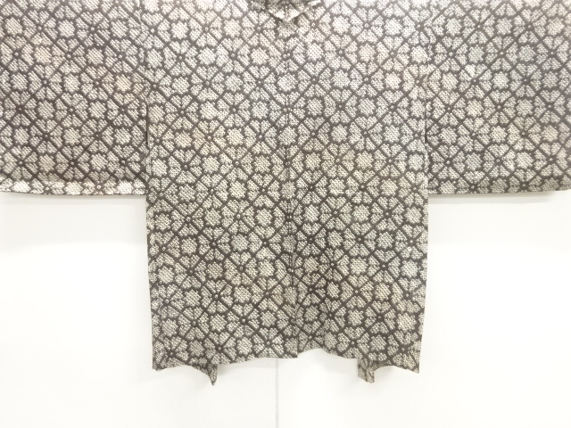 未使用品　本総絞り花菱模様羽織