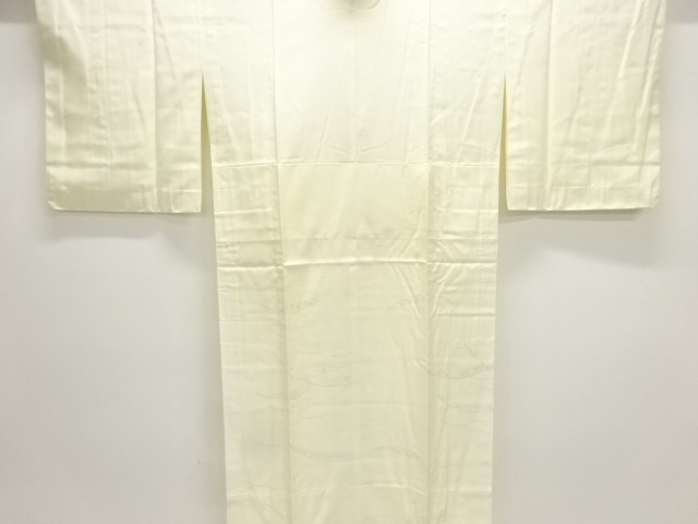 未使用品　雪芝模様織出し単衣長襦袢