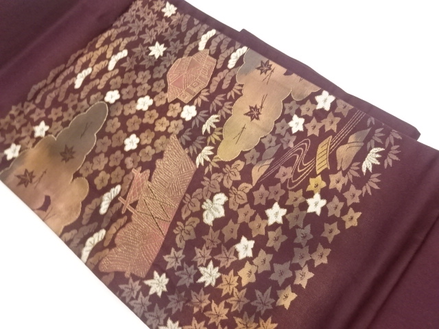 SALE!! JAPANESE NAGOYA OBI / WOVEN SHOCHIKUBAI